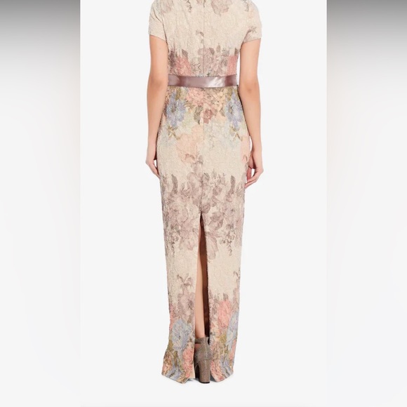 Glamorous maxi Adrianna Papell multi color evening dress - Picture 2 of 6